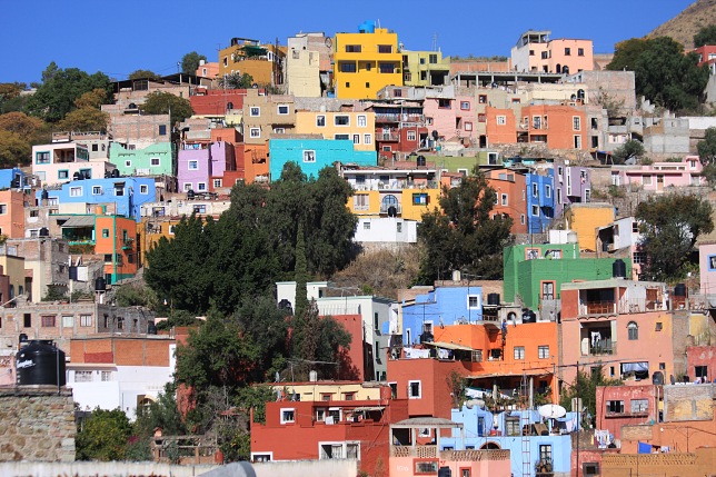 Guanajuato's colorful houses