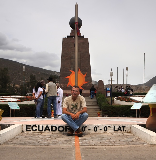 When in Ecuador, must sit on Equator