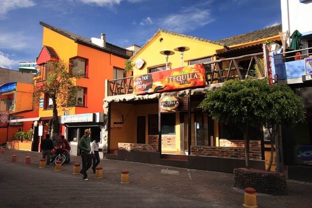 Bars and hostels in Mariscal area of Quito