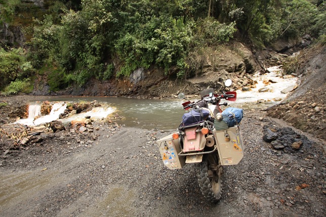 Creek crossing on the way to Machu Picchu