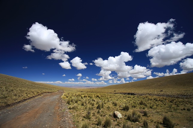 Endless sky of the Bolivian Altiplano
